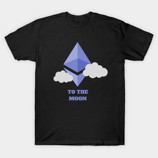 Ethereum to the moon - Crypto Apparel T-Shirt by Room Thirty Four